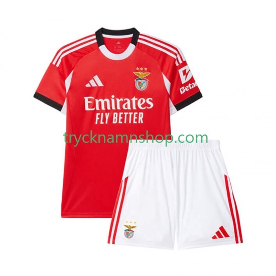 Benfica 2025-2026 Tröja 1:a Matchställ Barn Kortärmad