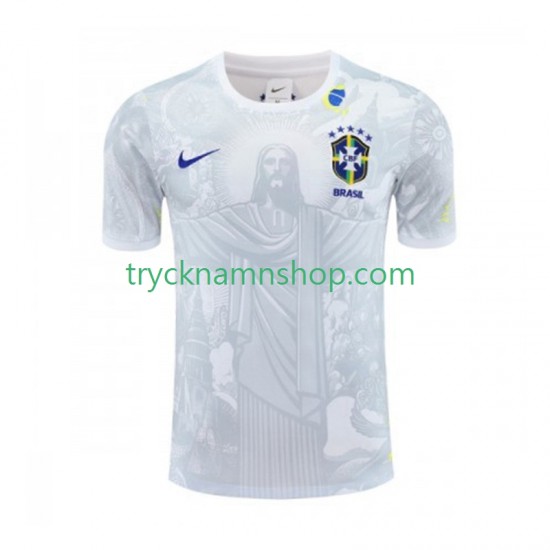Brasilien Jesus 2024-2025 Tröja Vit 1:a Matchställ Män Kortärmad