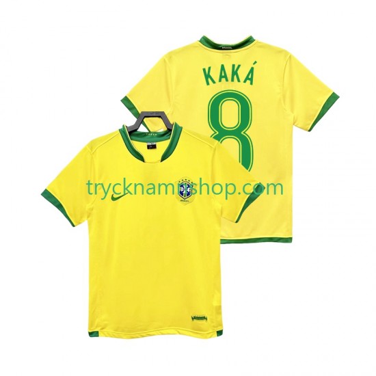Brasilien KAKA 8 2006 Tröja Retro 1:a Matchställ Män Kortärmad