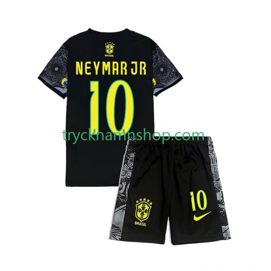 Brasilien Neymar JR 10 Cheist the Redeemer Football Shirts 2024 1:a Matchställ Barn Kortärmad