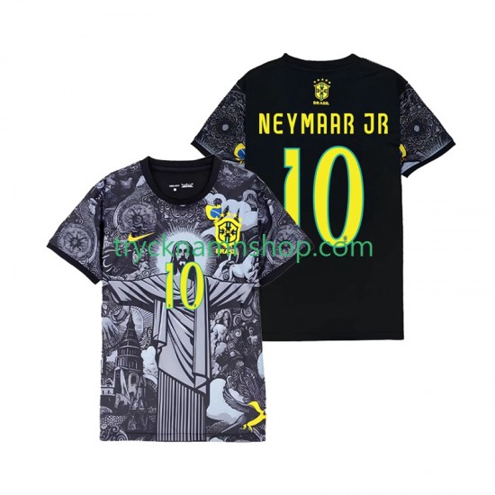 Brasilien Neymar JR 10 Cheist the Redeemer 2024 Tröja 1:a Matchställ Män Kortärmad