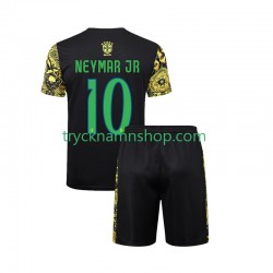 Brasilien Neymar JR 10 Jesus 2024 Tröja 1:a Matchställ Barn Kortärmad