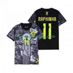 Brasilien RAPHINHA 11 Cheist the Redeemer 2024 Tröja 1:a Matchställ Män Kortärmad