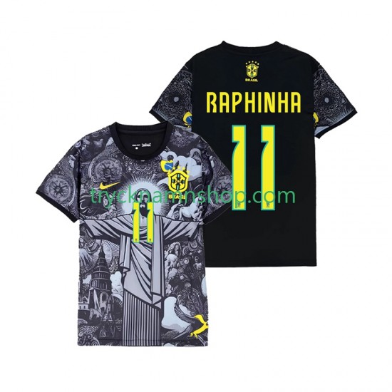 Brasilien RAPHINHA 11 Cheist the Redeemer 2024 Tröja 1:a Matchställ Män Kortärmad