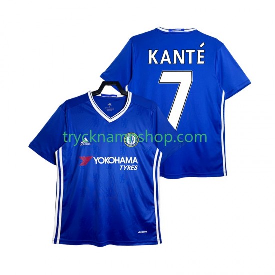 Chelsea KANTE 7 2016-2017 Tröja Retro 1:a Matchställ Män Kortärmad