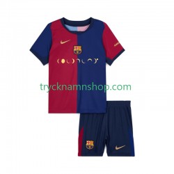 FC Barcelona Coldplay 2024-2025 Tröja 1:a Matchställ Barn Kortärmad