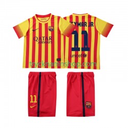 FC Barcelona Neymar JR 11 2013 2014 Tröja Retro 2:a Matchställ Barn Kortärmad