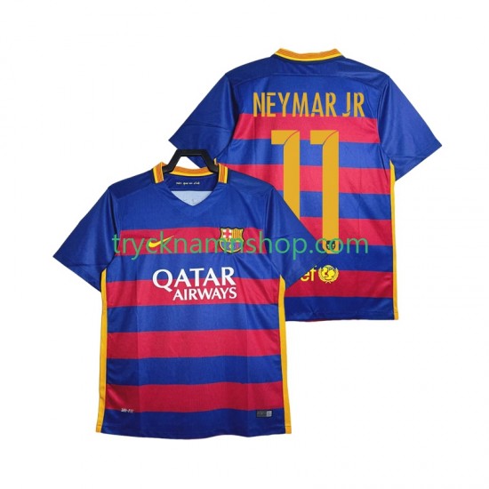 FC Barcelona Neymar JR 11 2015-2016 Tröja Retro 1:a Matchställ Män Kortärmad