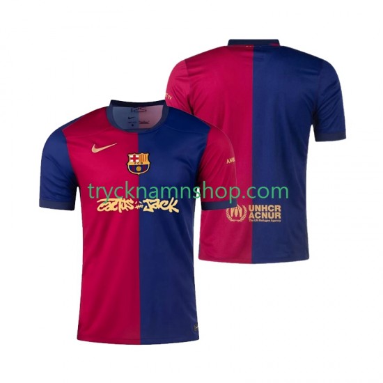 FC Barcelona TRAVIS SCOTT 2024-2025 Tröja 1:a Matchställ Män Kortärmad