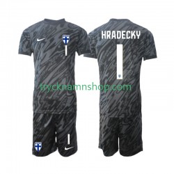 Finland Målvakt HRADECKY 1 2024 Tröja 1:a Matchställ Barn Kortärmad