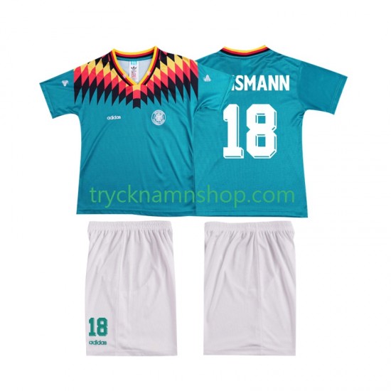 Tyskland KLINSMANN 18 1994 Tröja Retro 2:a Matchställ Barn Kortärmad