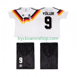 Tyskland VOLLER 9 1990 Tröja Retro 1:a Matchställ Barn Kortärmad