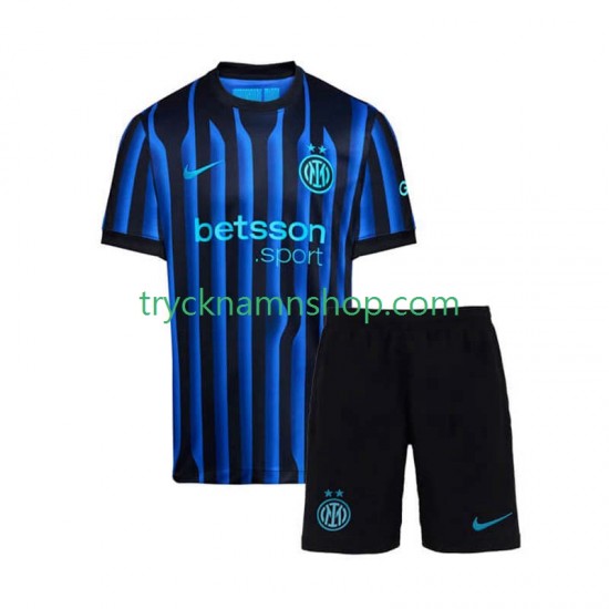 Inter Milan 2025-2026 Tröja 1:a Matchställ Barn Kortärmad