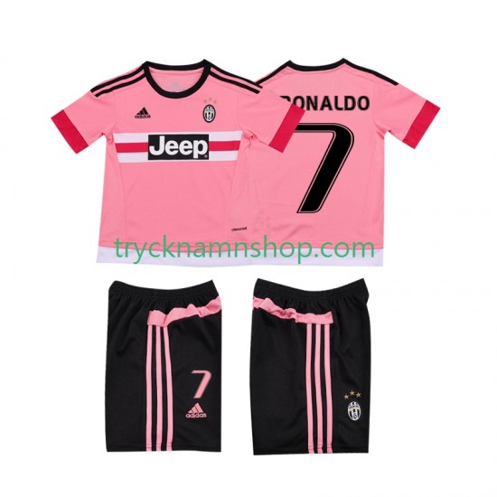 Juventus Cristiano RONALDO 7 2015 2016 Tröja Retro 2:a Matchställ Barn Kortärmad