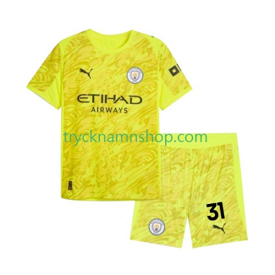 Manchester City Målvakt Ederson Moraes 31 2025-2026 Tröja 3:e Matchställ Barn Kortärmad