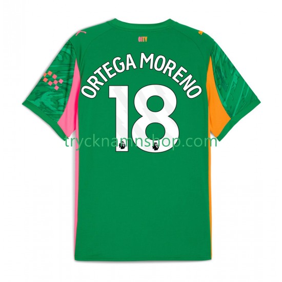 Manchester City Målvakt ORTEGA MORENO 18 2025-2026 Tröja 1:a Matchställ Män Kortärmad