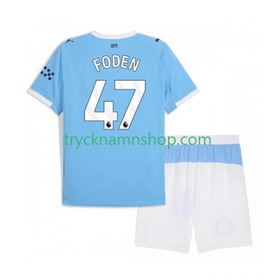 Manchester City Phil Foden 47 2025-2026 Tröja 1:a Matchställ Barn Kortärmad