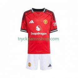 Manchester United 2025-2026 Tröja 1:a Matchställ Barn Kortärmad