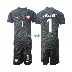 Polen Målvakt Szczesny 1 2024 Tröja 2:a Matchställ Barn Kortärmad