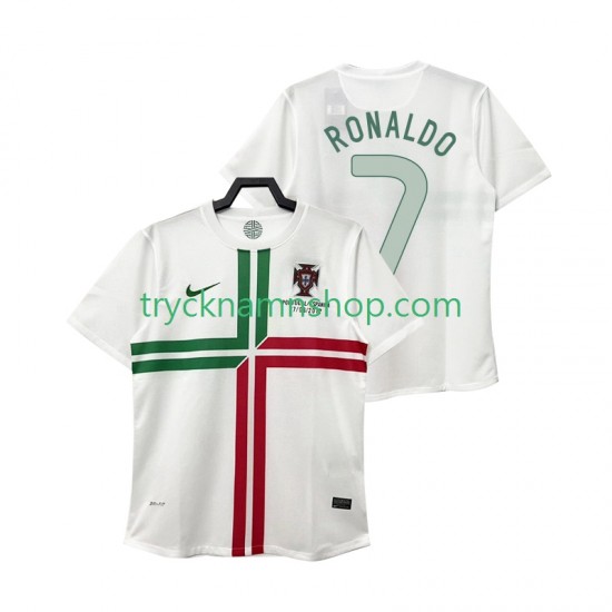 Portugal Cristiano Ronaldo 7 2012 Tröja Retro 2:a Matchställ Män Kortärmad