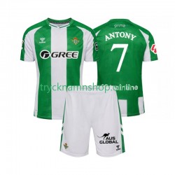 Real Betis Antony 7 2025-2026 Tröja 1:a Matchställ Barn Kortärmad