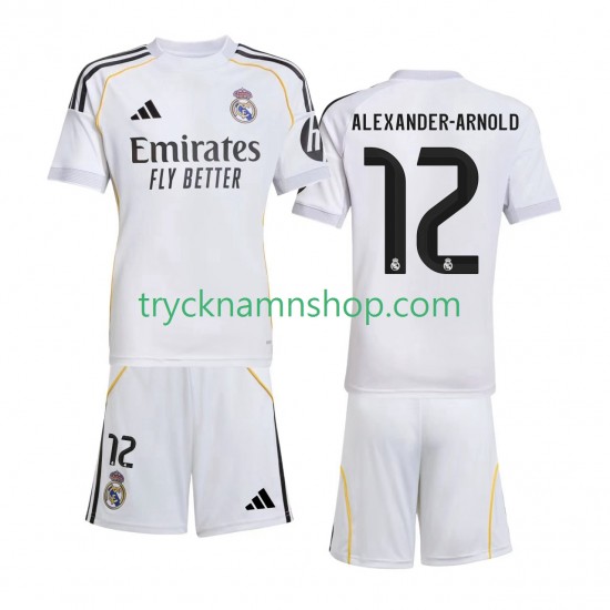 Real Madrid Alexander-Arnold 12 2025-2026 Tröja 1:a Matchställ Barn Kortärmad