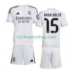 Real Madrid Arda Guler 15 2025-2026 Tröja 1:a Matchställ Barn Kortärmad