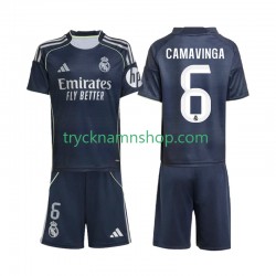 Real Madrid Camavinga 6 2025-2026 Tröja 2:a Matchställ Barn Kortärmad