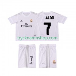 Real Madrid Cristiano Ronaldo 7 2015 2016 Tröja Retro 1:a Matchställ Barn Kortärmad