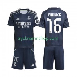 Real Madrid Endrick 16 2025-2026 Tröja 2:a Matchställ Barn Kortärmad