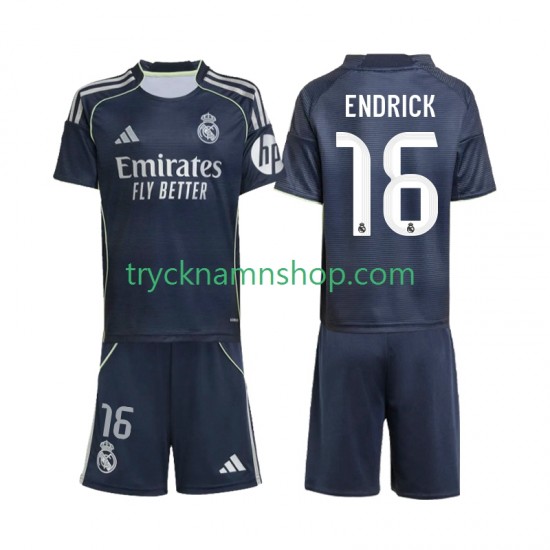 Real Madrid Endrick 16 2025-2026 Tröja 2:a Matchställ Barn Kortärmad