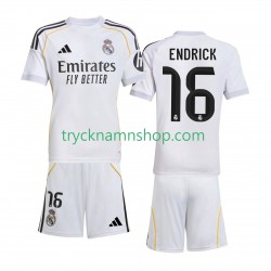 Real Madrid Endrick 16 2025-2026 Tröja 1:a Matchställ Barn Kortärmad