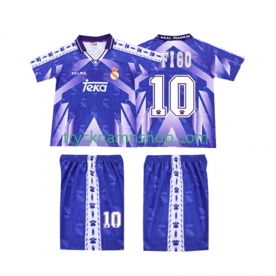 Real Madrid FIGO 10 1996-1997 Tröja Retro 2:a Matchställ Barn Kortärmad