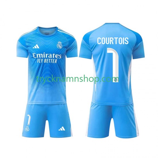 Real Madrid Målvakt Thibaut Courtois 1 2025-2026 Tröja 1:a Matchställ Barn Kortärmad