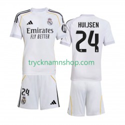 Real Madrid Huijsen 24 2025-2026 Tröja 1:a Matchställ Barn Kortärmad