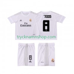 Real Madrid KROOS 8 2015 2016 Tröja Retro 1:a Matchställ Barn Kortärmad