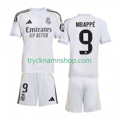 Real Madrid Kylian Mbappe 9 2025-2026 Tröja 1:a Matchställ Barn Kortärmad