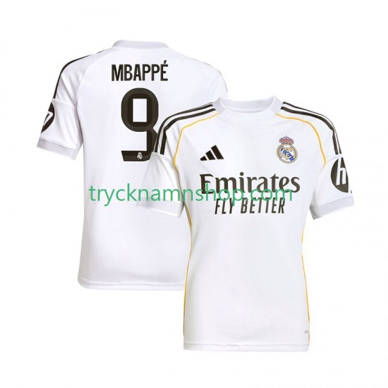Real Madrid Kylian Mbappe 9 2025-2026 Tröja 1:a Matchställ Män Kortärmad