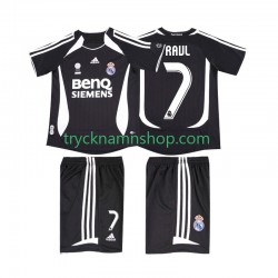 Real Madrid RAUL 7 2006 2007 Tröja Retro 2:a Matchställ Barn Kortärmad