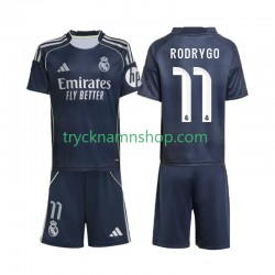 Real Madrid Rodrygo 11 2025-2026 Tröja 2:a Matchställ Barn Kortärmad