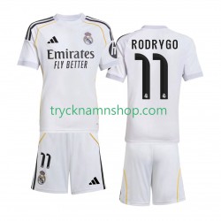 Real Madrid Rodrygo 11 2025-2026 Tröja 1:a Matchställ Barn Kortärmad