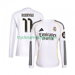 Real Madrid Rodrygo 11 2025-2026 Tröja 1:a Matchställ Män Långärmad