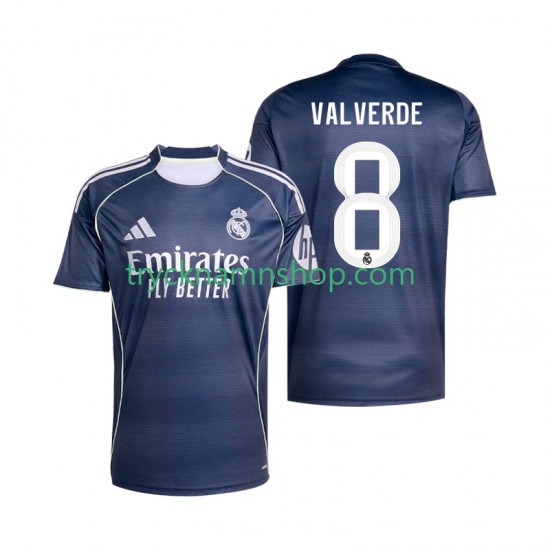 Real Madrid Valverde 8 2025-2026 Tröja 2:a Matchställ Män Kortärmad
