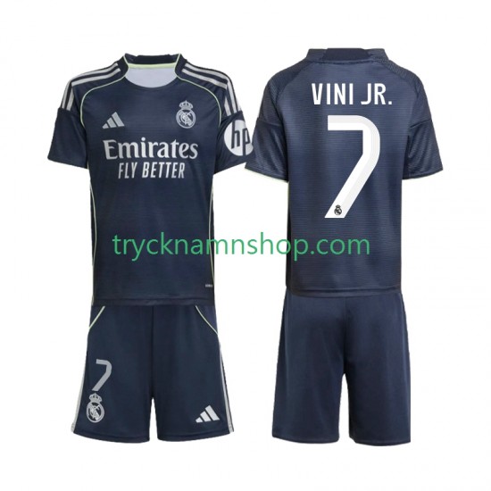 Real Madrid Vinicius Junior 7 2025-2026 Tröja 2:a Matchställ Barn Kortärmad