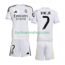 Real Madrid Vinicius Junior 7 2025-2026 Tröja 1:a Matchställ Barn Kortärmad