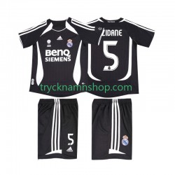 Real Madrid ZIDANE 5 2006 2007 Tröja Retro 2:a Matchställ Barn Kortärmad