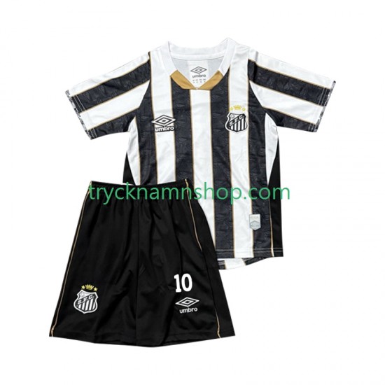 Santos FC Neymar JR 10 2025-2026 Tröja 2:a Matchställ Barn Kortärmad
