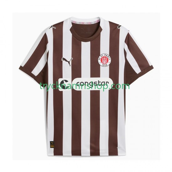St. Pauli 2025-2026 Tröja 1:a Matchställ Män Kortärmad