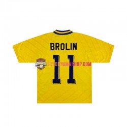 Sverige Brolin 11 1994 Tröja Retro 1:a Matchställ Män Kortärmad