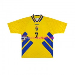 Sverige Henrik Larsson 7 1994 Tröja Retro 1:a Matchställ Män Kortärmad